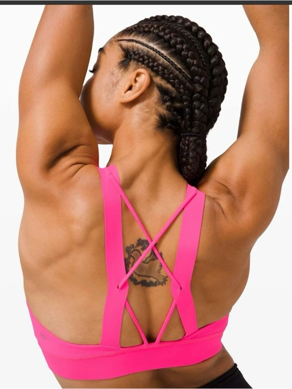 NWOT lululemon athletica Strong at Heart Bra - Highlight Pink for C/D cup. M.